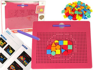 Магнитная доска с шариками, магнитный планшет, подушечки, розовый цена и информация | Развивающие игрушки | 220.lv