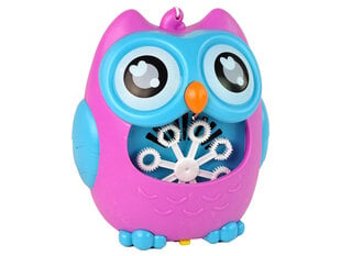 Ziepju burbuļu mašīna Lean Toys Owl, rozā cena un informācija | Ūdens, smilšu un pludmales rotaļlietas | 220.lv
