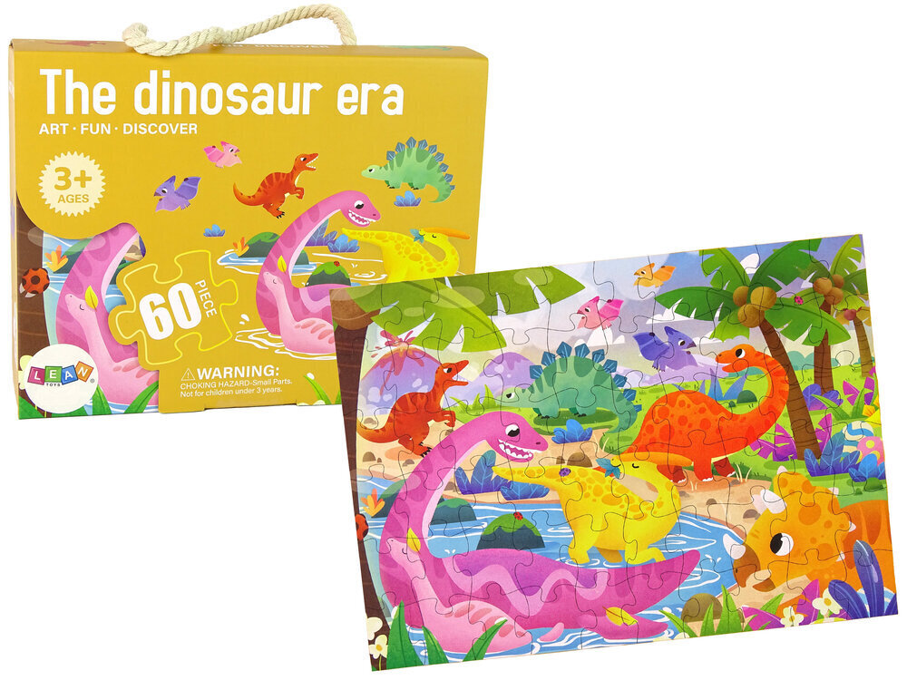 Puzle Lean Toys Age of Dinosaurs, 60 gab. цена и информация | Puzles, 3D puzles | 220.lv