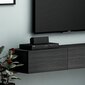 TV plaukts Asir, 180x26x31,4 cm, melns цена и информация | TV galdiņi | 220.lv