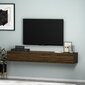 TV plaukts Asir, 180x26x31,4 cm, brūns cena un informācija | TV galdiņi | 220.lv