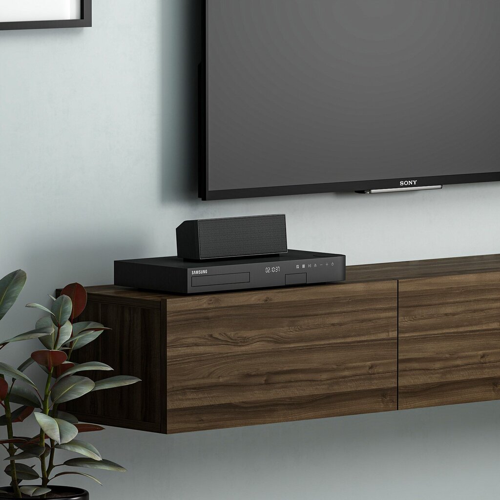 TV plaukts Asir, 180x26x31,4 cm, brūns цена и информация | TV galdiņi | 220.lv
