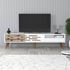 TV statīvs, Asir, 180x35x45 cm, balts cena un informācija | TV galdiņi | 220.lv