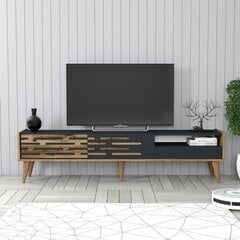 TV statīvs, Asir, 180x35x45 cm, brūns, pelēks cena un informācija | TV galdiņi | 220.lv