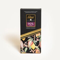 Tumšā šokolāde Slitti Gran Cacao 90%, 3 gab. x 100g cena un informācija | Saldumi | 220.lv