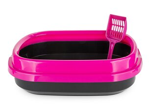 Plastmasas atkritumu urna tumši rozā krāsā Polly Happet цена и информация | Туалеты для кошек | 220.lv