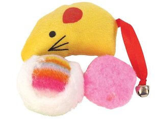 Rotaļlietu komplekts pele + 2 bumbiņas Happet K087 cena un informācija | Rotaļlietas kaķiem | 220.lv