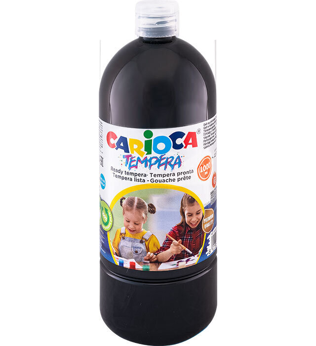 Guaša Carioca, 1000 ml, melna cena un informācija | Modelēšanas un zīmēšanas piederumi | 220.lv