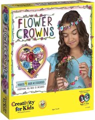 Rotaslietu veidošanas komplekts Faber-Castell Creativity For Kids Ziedu kroņi, 4 gab. цена и информация | Принадлежности для изготовления украшений, бисероплетения | 220.lv