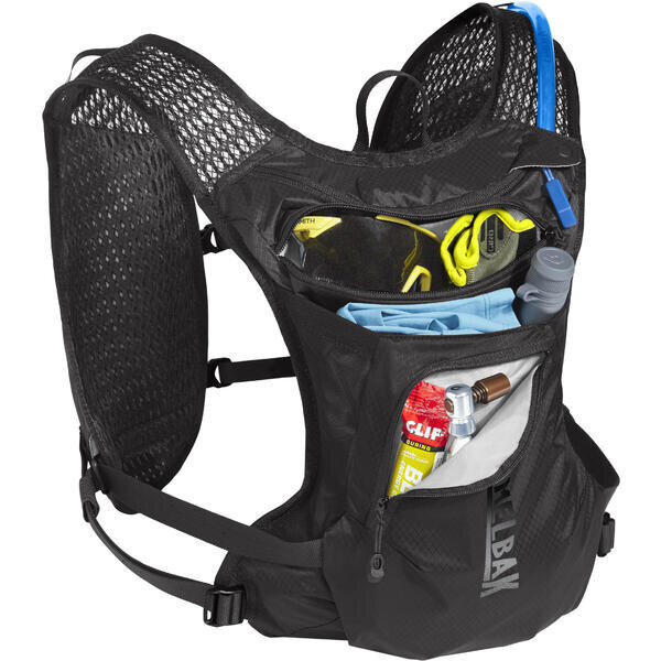 Riteņbraukšanas mugursoma CamelBak Chase Bike Vest, 1,5 l, melna cena un informācija | Velo mugursomas | 220.lv