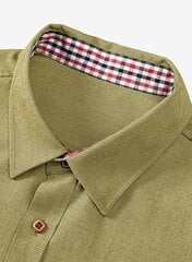 Мужская рубашка Meilicloth, зеленая цена и информация | Мужские рубашки | 220.lv