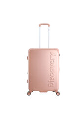 Vidējs koferis Discovery Focus, M, rozā cena un informācija | Koferi, ceļojumu somas | 220.lv