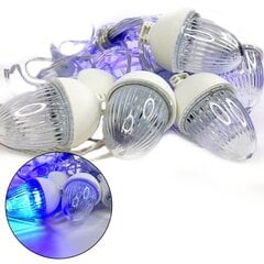 Новогодняя гирлянда Berimax Flash 10 LED, холодный белый цена и информация | Гирлянды | 220.lv
