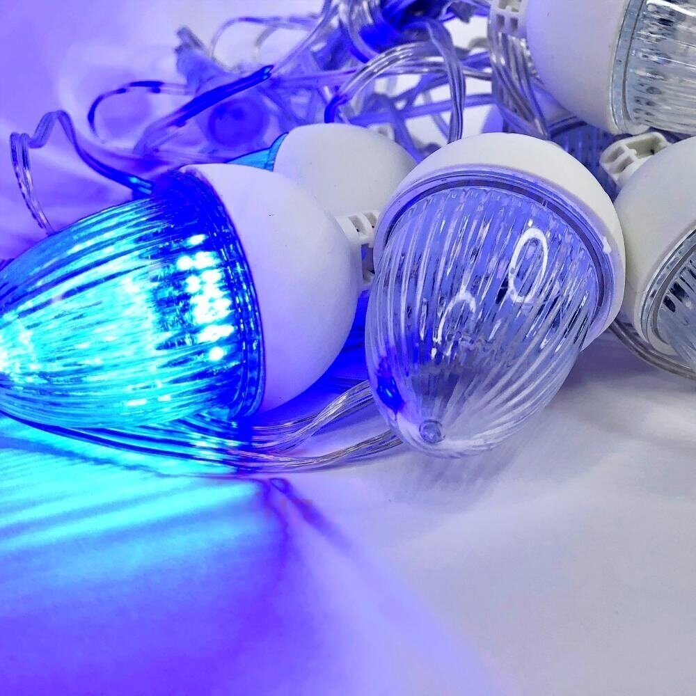 Ziemassvētku vītne Berimax Flash 10 LED, auksti balta cena un informācija | Ziemassvētku lampiņas, LED virtenes | 220.lv
