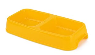 Plastmasas trauks 2x0,25 l dzeltens Happet cena un informācija | Bļodas, kastes pārtikas | 220.lv