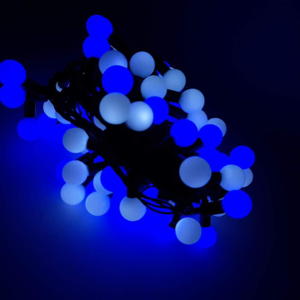 Ziemassvētku vītne Berimax Flash 200 LED burbuļi, zils cena un informācija | Ziemassvētku lampiņas, LED virtenes | 220.lv