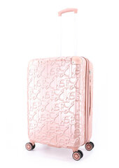 Vidējs koferis Elle Alors, M, rozā cena un informācija | Koferi, ceļojumu somas | 220.lv
