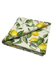 Hortensias Home apaļais galdauts Lemon Linen, 190 cm цена и информация | Скатерти, салфетки | 220.lv