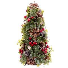 Ziemassvētku dekors Jaungada eglīte 18 x 18 x 30 cm cena un informācija | Ziemassvētku dekorācijas | 220.lv