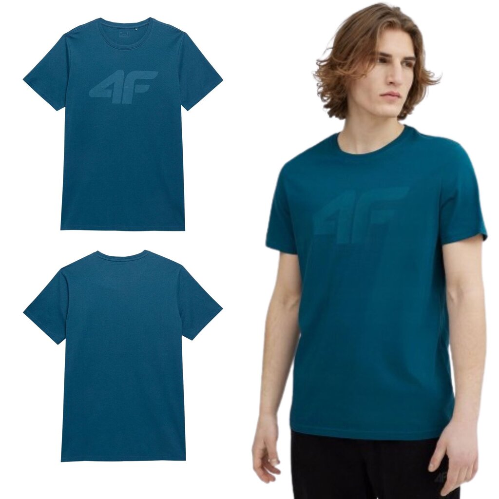 T-krekls vīriešiem 4F, zils цена и информация | Vīriešu T-krekli | 220.lv