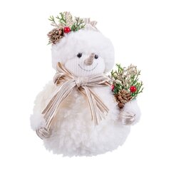 Ziemassvētku dekorācija Sniegavīrs 15 x 11 x 18 cm cena un informācija | Ziemassvētku dekorācijas | 220.lv