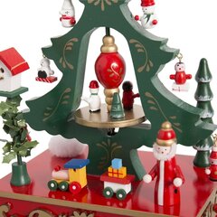 Ziemassvētku Nieciņš Daudzkrāsains Koks Lidmašīna 18,3 x 12,7 x 24 cm cena un informācija | Ziemassvētku dekorācijas | 220.lv