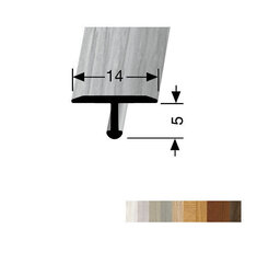 Алюминиевый профиль для соединения покрытий EB 290 H33 Kuberit, цвет беленого дуба цена и информация | Profila savienošana | 220.lv