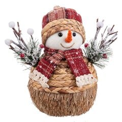 Ziemassvētku dekors Sniegavīrs 25 x 14 x 21 cm cena un informācija | Ziemassvētku dekorācijas | 220.lv