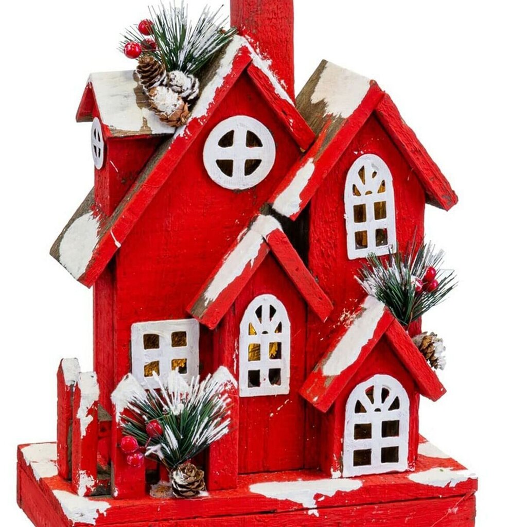 Ziemassvētku dekors Māja 24 x 13 x 33 cm cena un informācija | Ziemassvētku dekorācijas | 220.lv