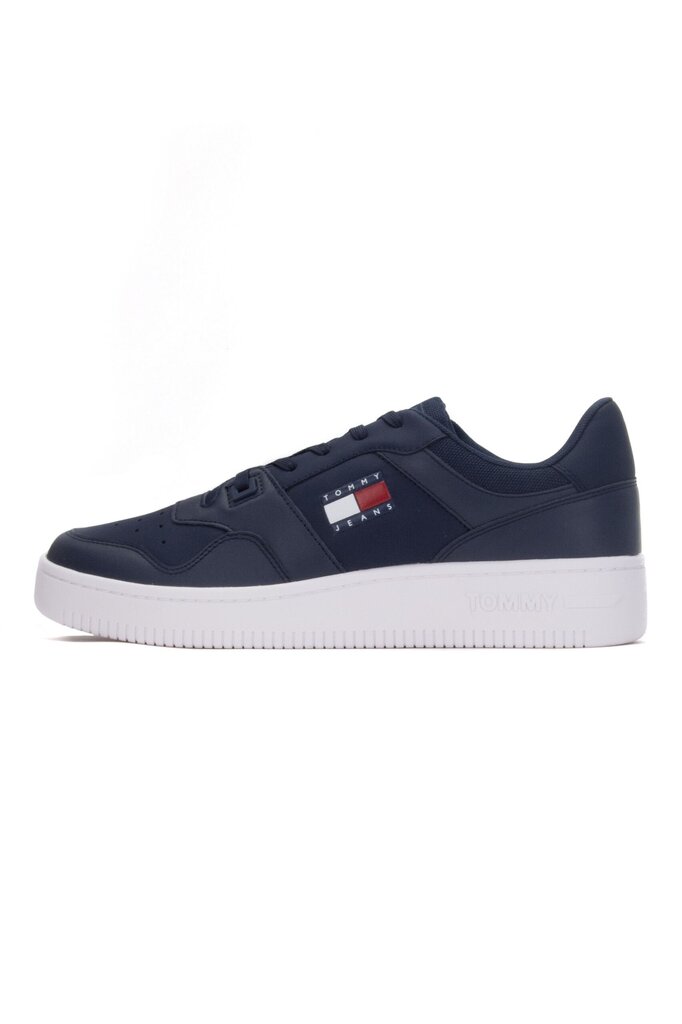 Vīriešu sporta apavi Tommy Hilfiger Retro Basket ESS EM0EM00955C87, zils цена и информация | Sporta apavi vīriešiem | 220.lv