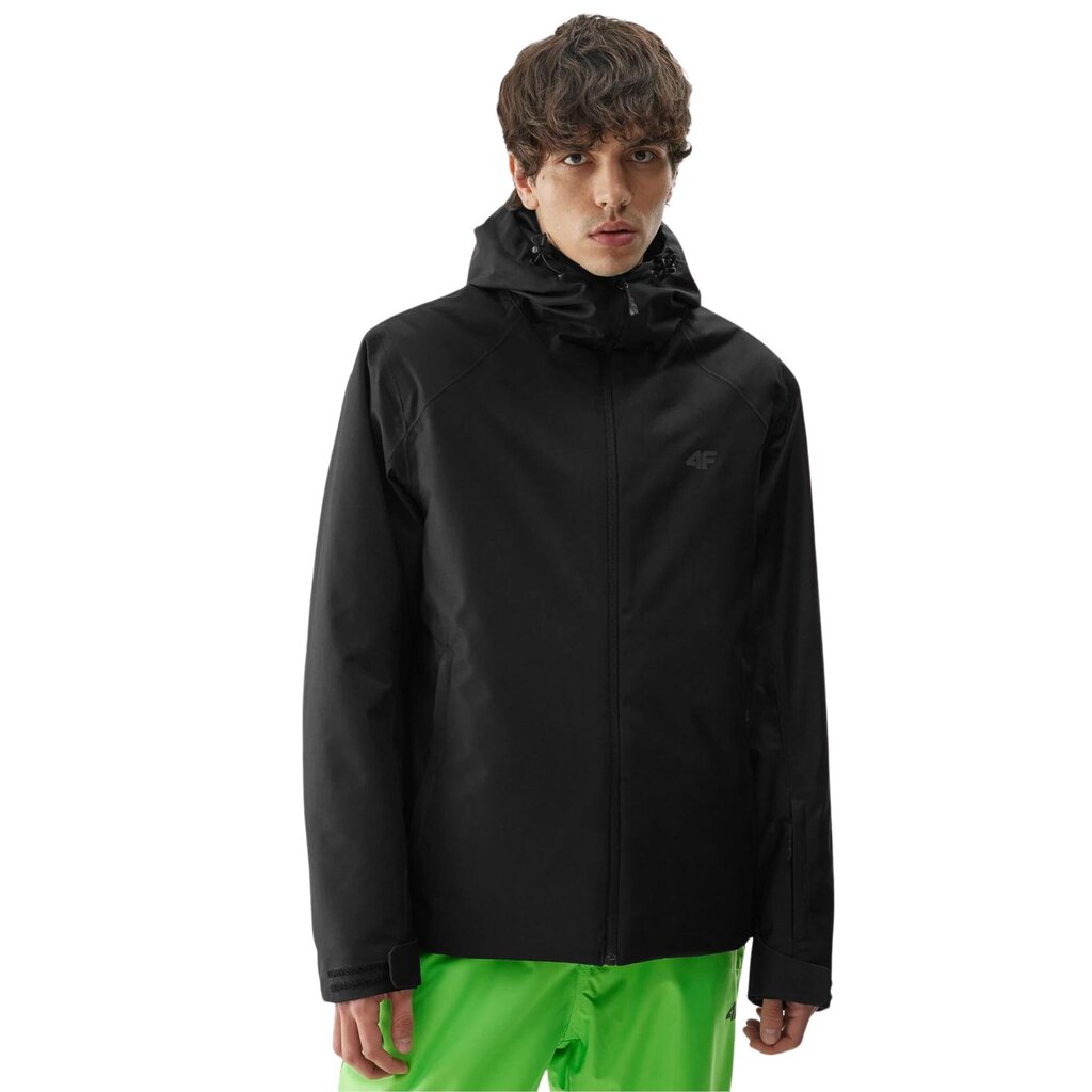 Slēpošanas jaka vīriešiem 4F 4FAW23TTJAM30520S, melna cena un informācija | Vīriešu slēpošanas apģērbs | 220.lv