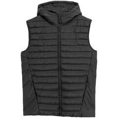 Veste vīriešiem 4F 4FAW23TVESM06320S, melna cena un informācija | Vīriešu vestes | 220.lv