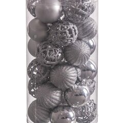 Ёлочные шарики Серебристый Пластик 5 x 5 x 5 cm (30 штук) цена и информация | Елочные игрушки | 220.lv