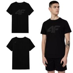 T-krekls vīriešiem 4F, melns цена и информация | Мужские футболки | 220.lv