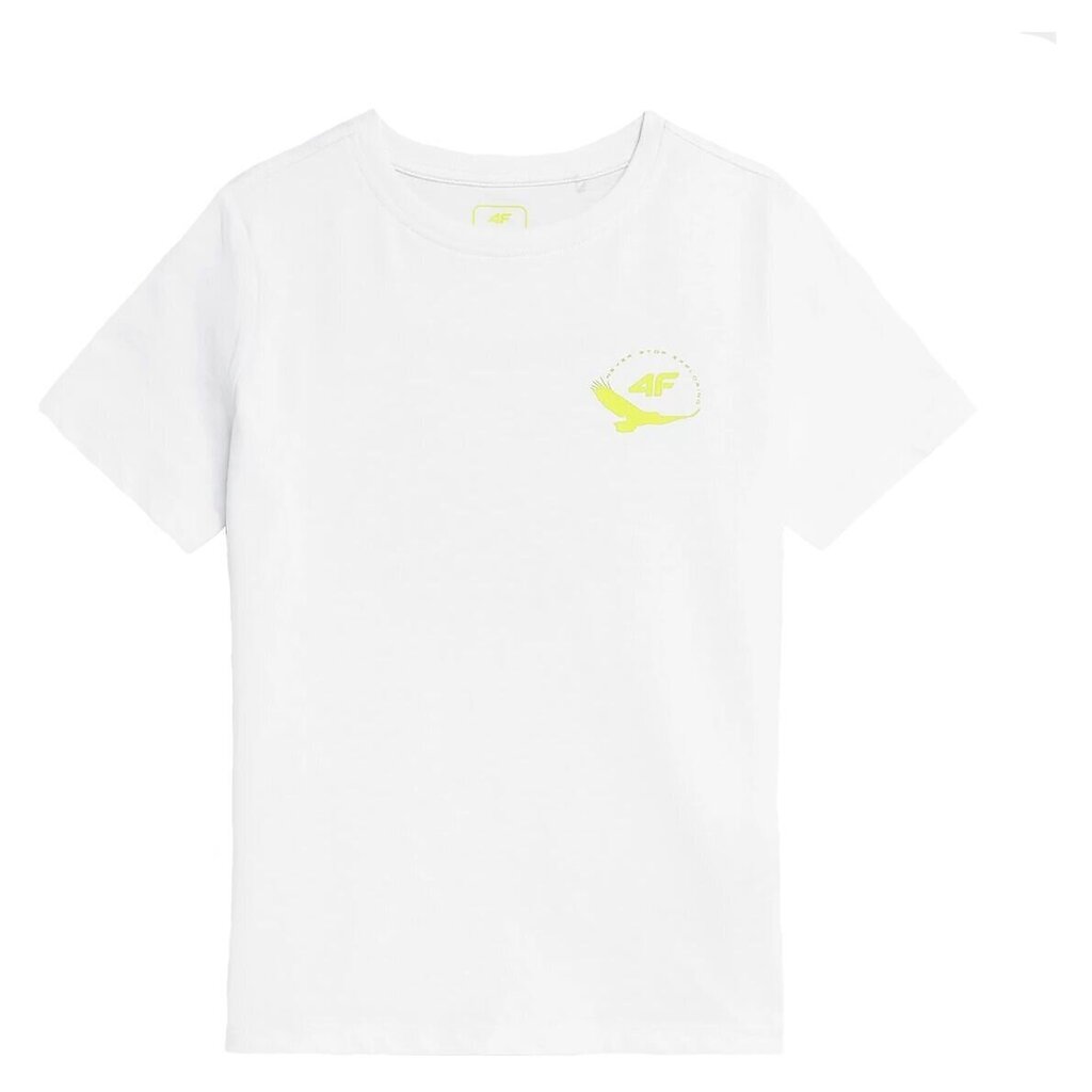T-krekls zēniem 4F, balts цена и информация | Zēnu krekli | 220.lv