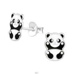 Sudraba uskari bērniem All4silver Panda A4S39818 цена и информация | Аксессуары для детей | 220.lv