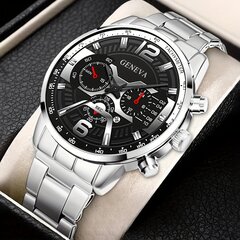 Stilīgs biznesa vīriešu pulkstenis Geneva 200 cena un informācija | Vīriešu pulksteņi | 220.lv