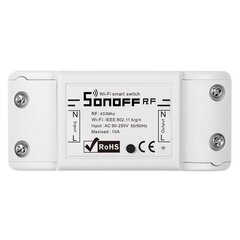 Умный переключатель WiFi + RF 433 RF R2 (НОВЫЙ) Sonoff цена и информация | Электрические выключатели, розетки | 220.lv