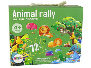 Puzle Lean Toys Savvaļas dzīvnieki, 72 gab. cena un informācija | Puzles, 3D puzles | 220.lv
