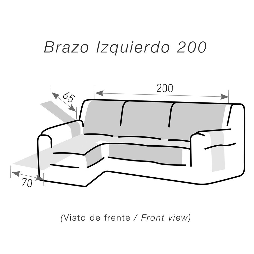 Belmarti aizsargpārklājs stūra dīvānam, 200 cm cena un informācija | Mēbeļu pārvalki | 220.lv