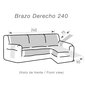 Belmarti aizsargpārklājs stūra dīvānam, 240 cm cena un informācija | Mēbeļu pārvalki | 220.lv