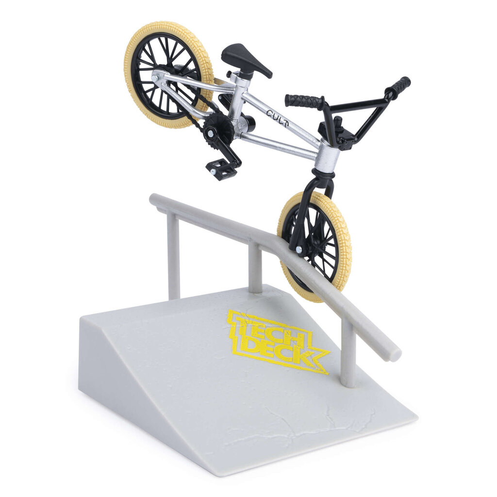 Tech Deck fingerbike BMX mini velosipēds Cult iekļauts šķēršļu komplektā cena un informācija | Rotaļlietas zēniem | 220.lv