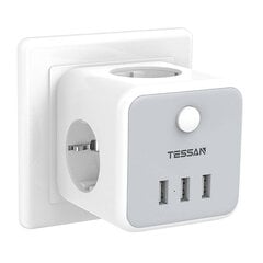 Настенная розетка TS-301-DE Tessan цена и информация | Электрические выключатели, розетки | 220.lv