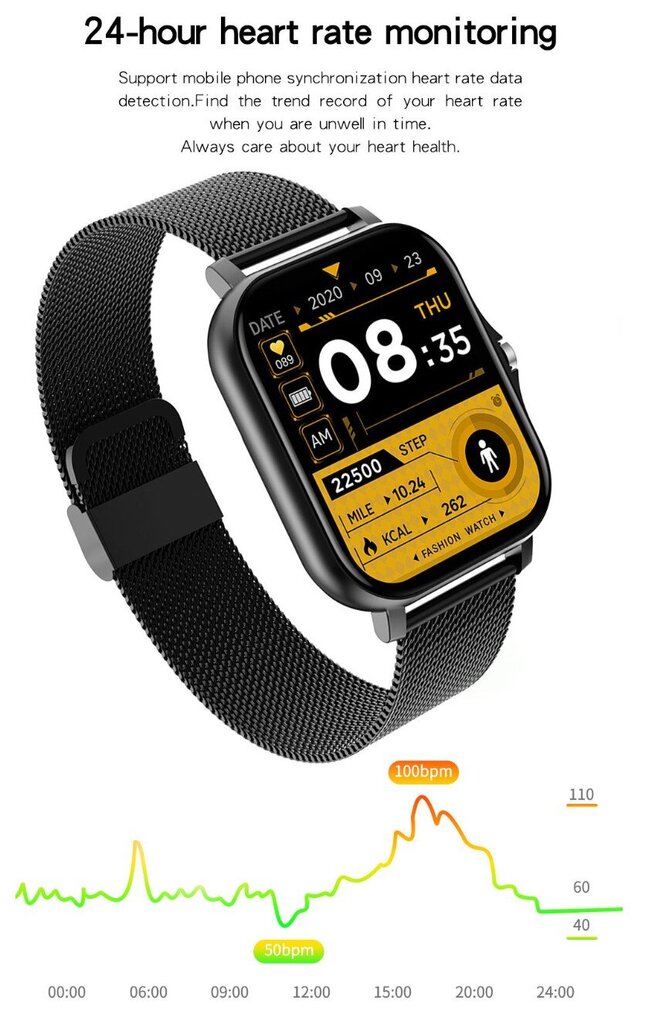 Viedpulkstenis LVIMAN Y13 Black cena un informācija | Viedpulksteņi (smartwatch) | 220.lv