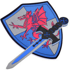 Пенопластовый меч и щит для рыцаря, синий цена и информация | Игрушки для мальчиков | 220.lv