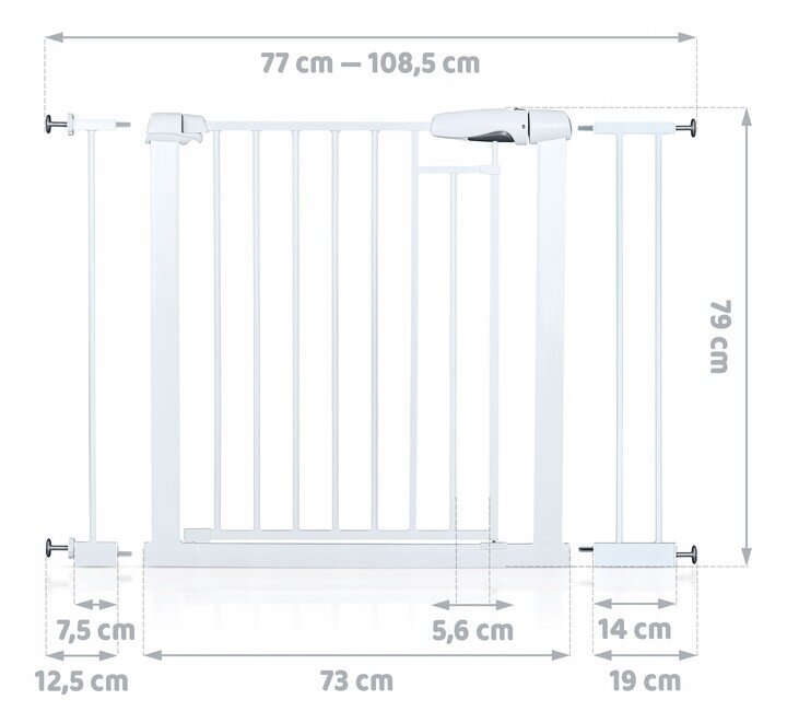 Drošības vārtu barjera cena un informācija | Bērnu drošības preces | 220.lv