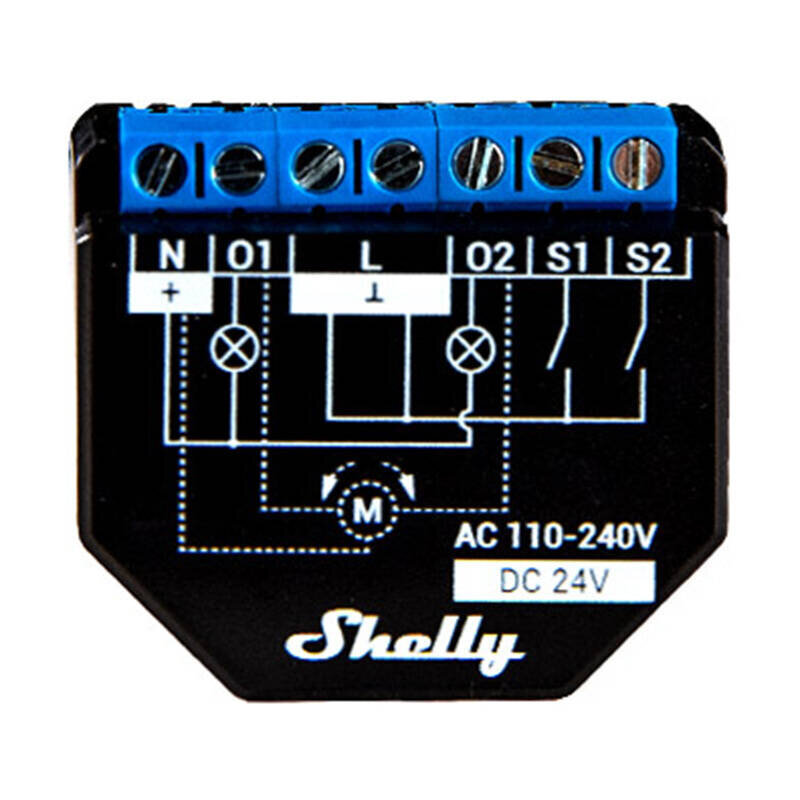 Wi-Fi Smart slēdzis Plus 2PM Shelly cena un informācija | Elektrības slēdži, rozetes | 220.lv