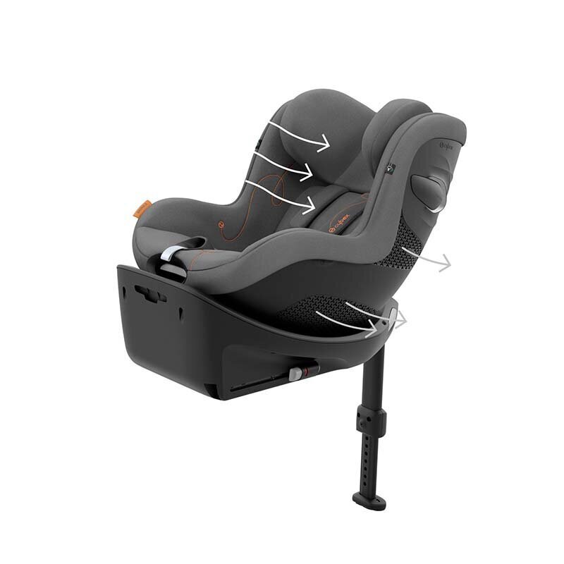 Cybex autokrēsliņš Sirona G i-Size,9-18 kg, Lava Grey цена и информация | Autokrēsliņi | 220.lv