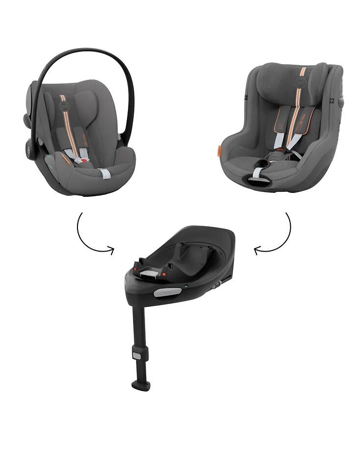 Cybex autokrēsliņš Cloud G i-Size Plus, 0-13 kg, Lava Grey cena un informācija | Autokrēsliņi | 220.lv