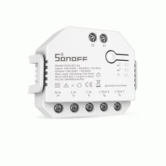 Умный переключатель Wi-Fi WiFi Dual R3 Lite Sonoff цена и информация | Электрические выключатели, розетки | 220.lv